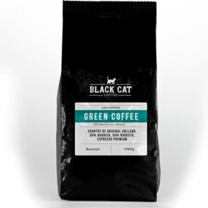 Кава в зернах Black Cat Green 50% Арабіки 50% Робуста 1 кг